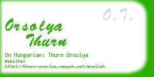 orsolya thurn business card